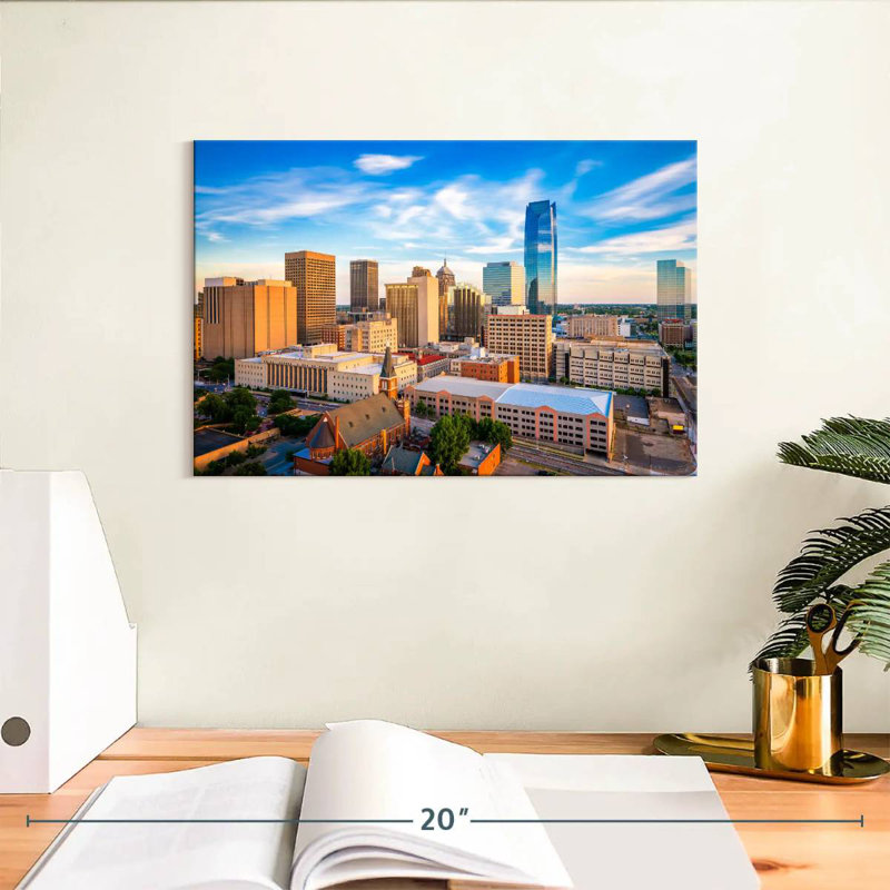Paysage urbain urbain de Sirci, Oklahoma, H 8 po x l 12 po