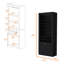 Bar avec rangement pour bouteilles de vin et trois tablettes-62811551