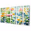 Fyffe - pivoine, art mural sur toile 5 pièces-106162132