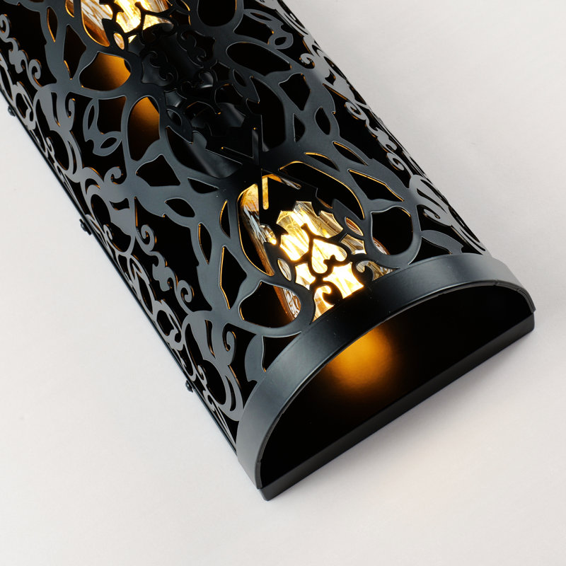 Applique murale encastrée en acier 4 lumières 31,5 po
