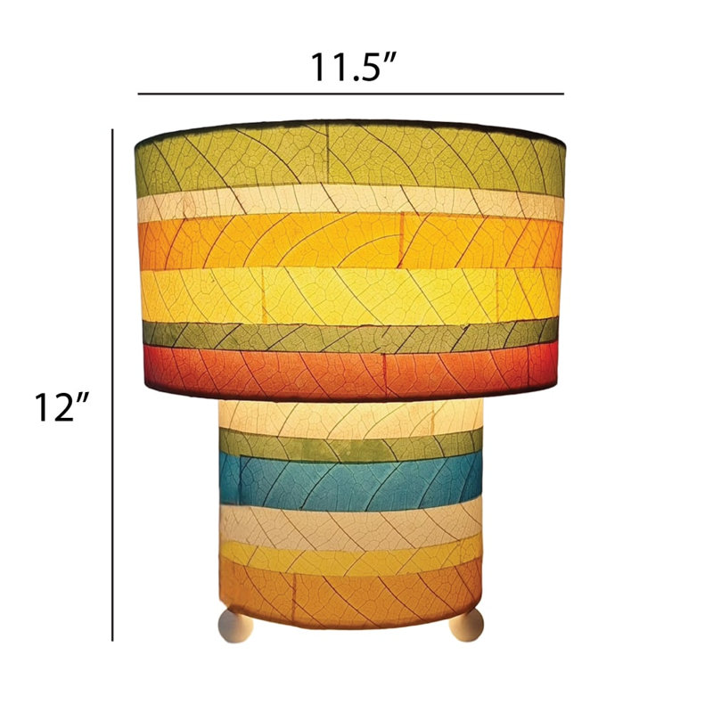  Striped Mushroom Table Lamp Multi, Multi