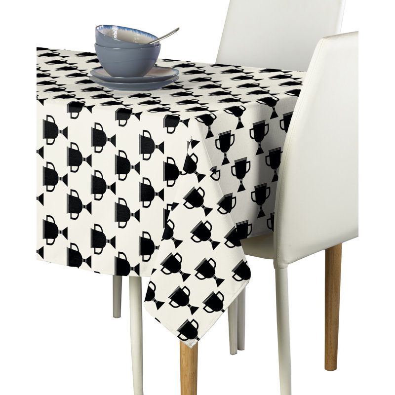 Erskine Geometric Tablecloth, 120" L x 60" W