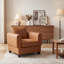 Chaise d'appoint moderne rembourrée avec accoudoirs, 1 pièce-1061870162
