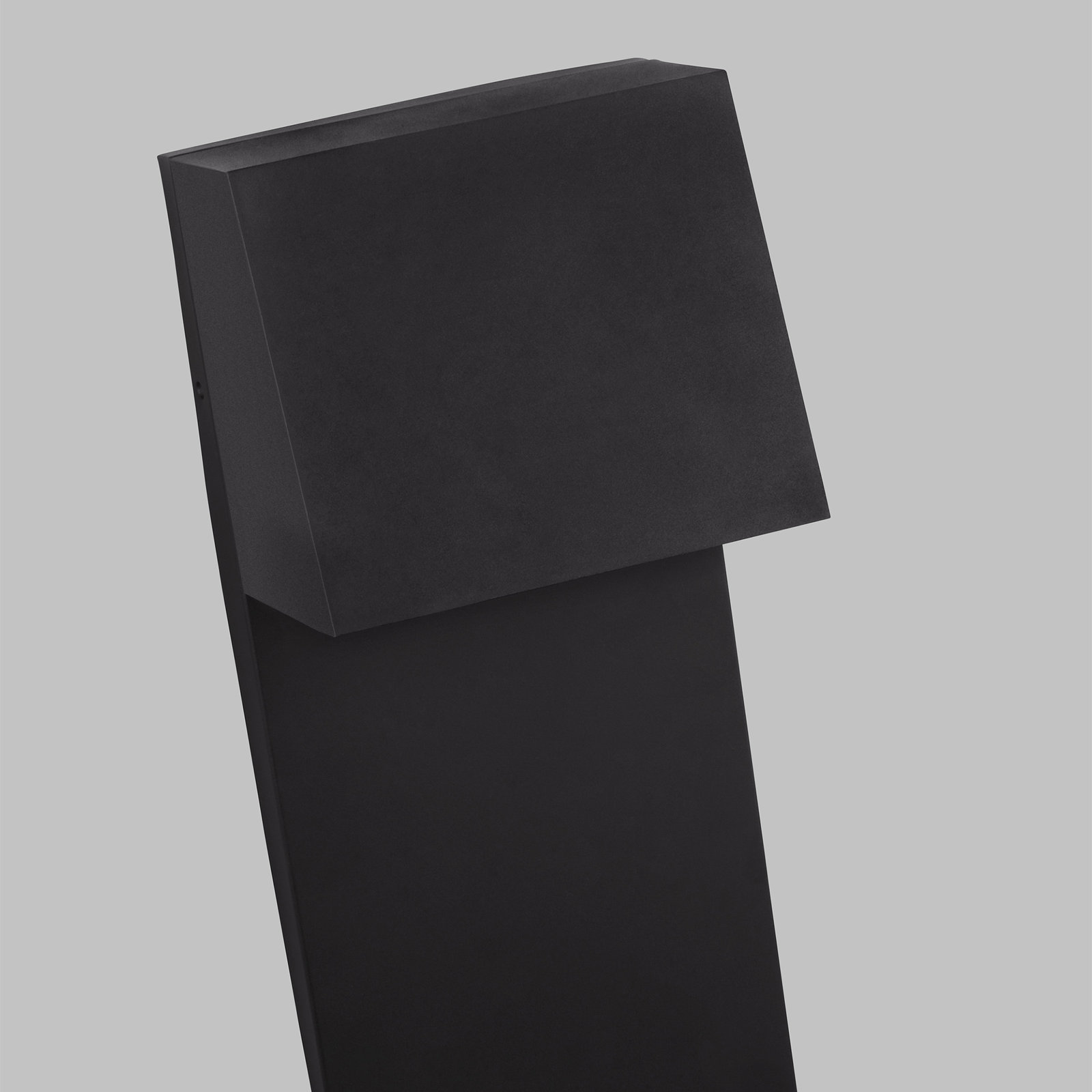 Canto Outdoor LED Wall Light, Black, 25" H x 10" W x 6.38" D