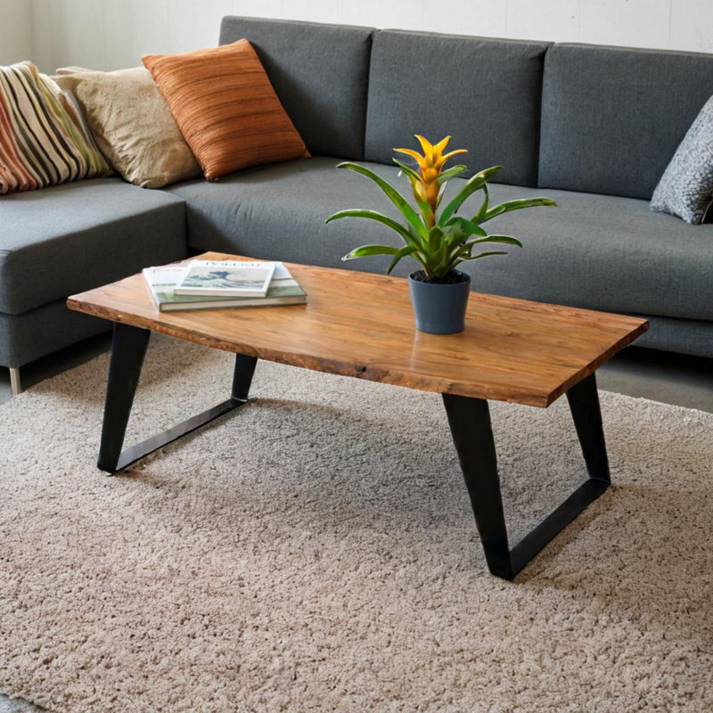 Jana Solid Wood Sled Coffee Table