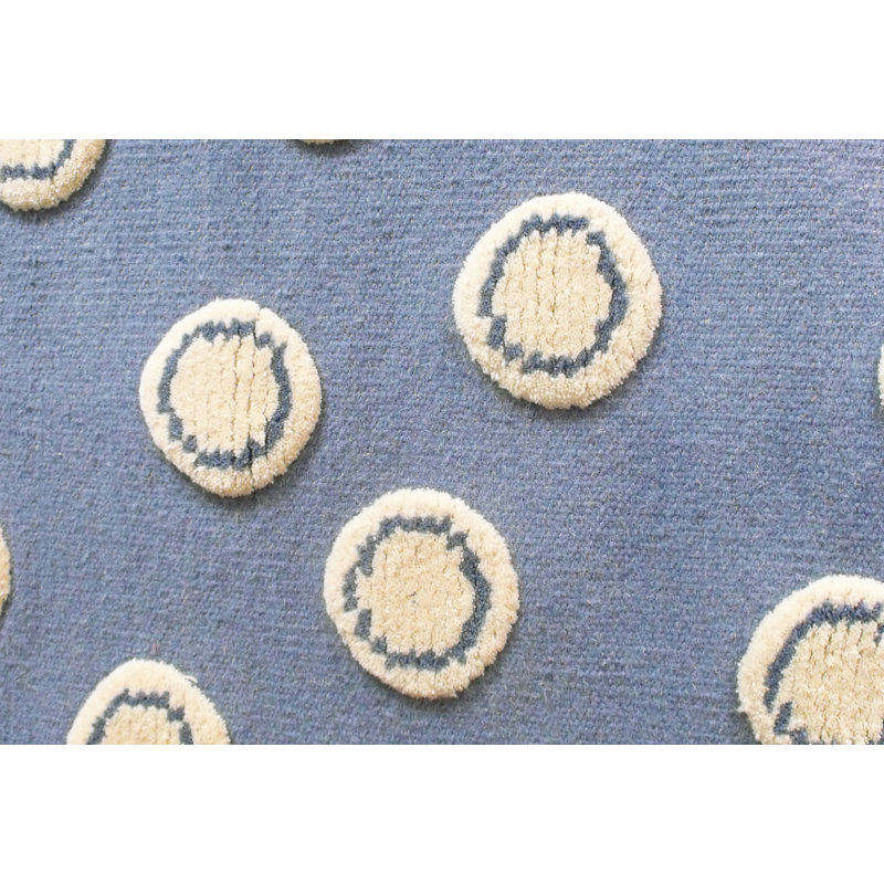 Ring Polka Dots Hand Woven Area Rug, Rectangle 160 x 230cm