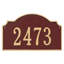Vanderbilt Estate One Line Address Sign Plaque-1317590001-1317590011