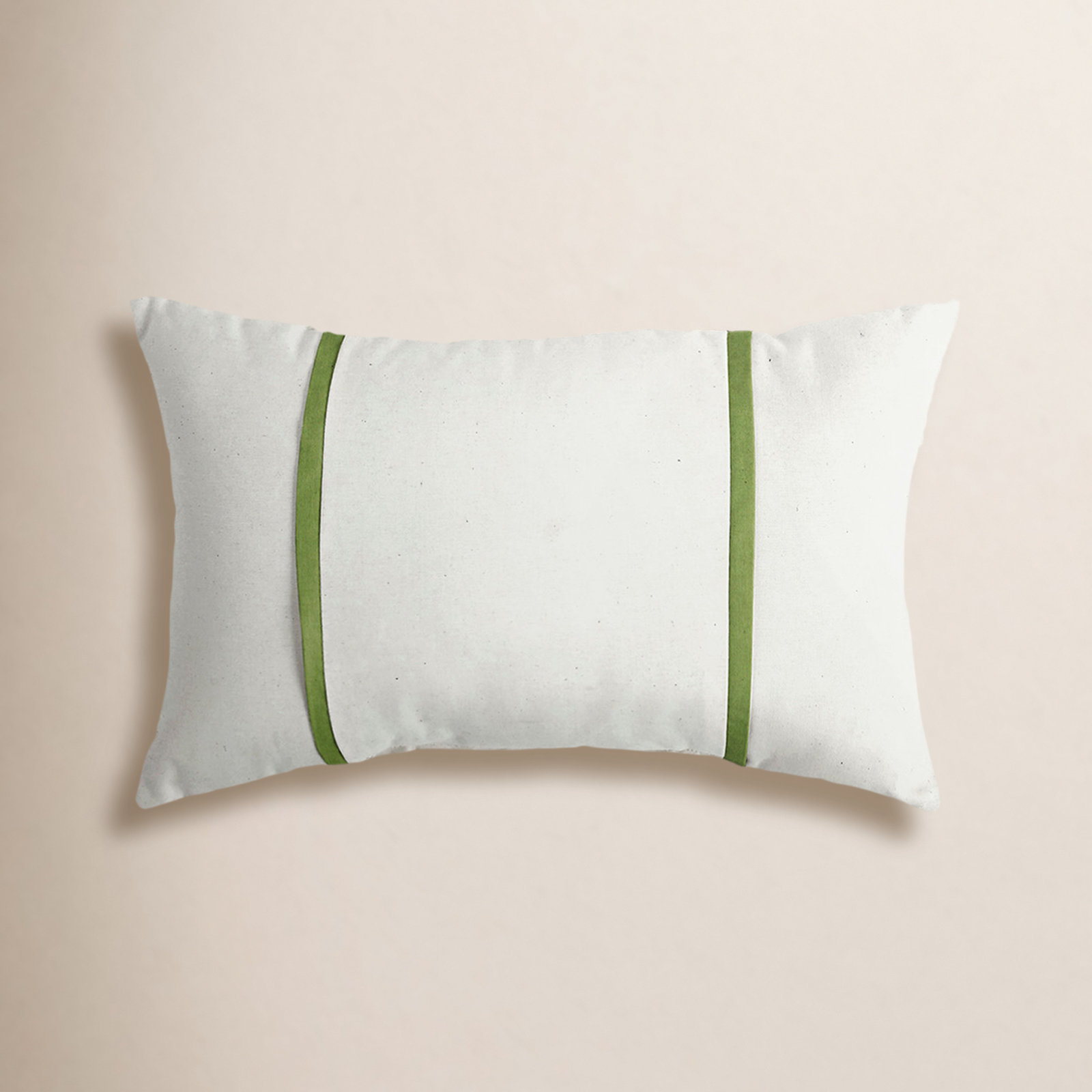 Furston Lumbar Throw Pillow, 12" x 24", Spectrum Cilantro Sunbrella® Plainweave