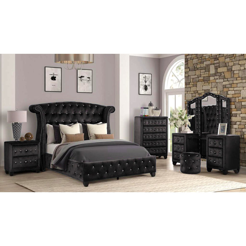 Night Stand Made With Wood, Black