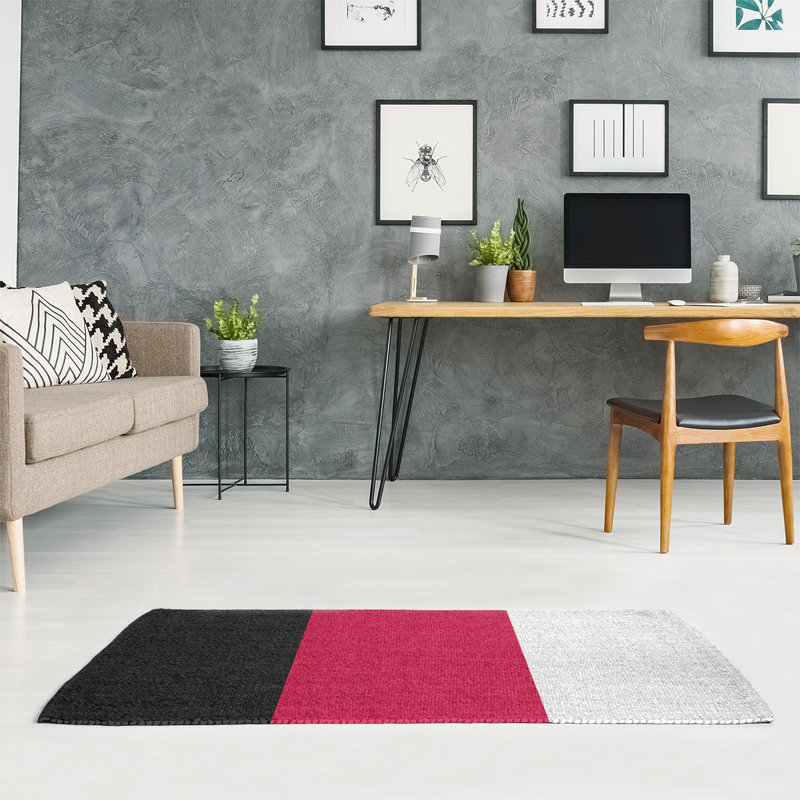 Tapis de zone rouge/noir, Rectangle 2 pi x 3 pi