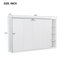 Lit double avec bibliothèque, structure blanche. Option d'économie d'espace. Rangement varié. Pas de boîte à ressorts. Assemblage simple Epsilons-788117444