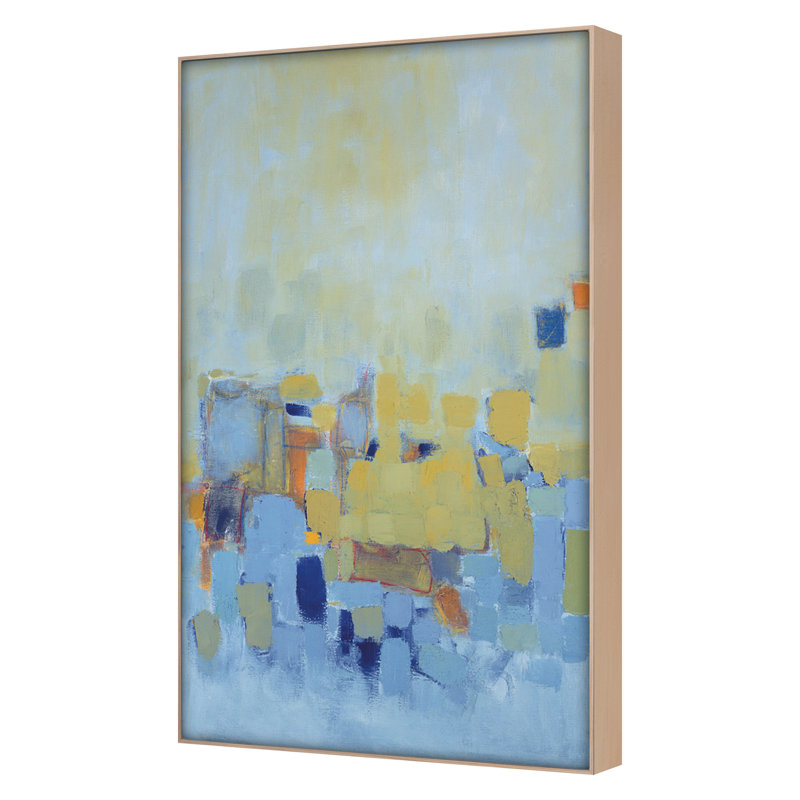 Across The Lake I Print by Westergreen, Sheryl, Maple Floater Framed, 50'' H x 30'' W