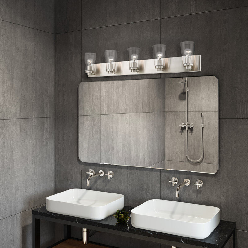 Yazlyn 5 - Light Dimmable Bath Bar, Brushed Nickel