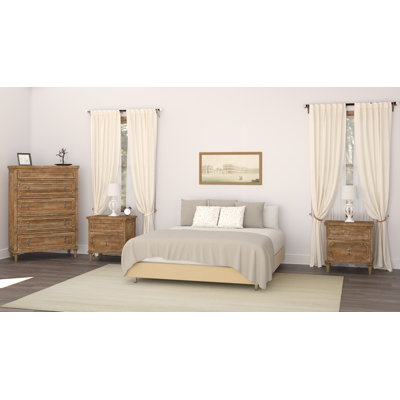 Azlynne Solid Wood Piece Bedroom Set
