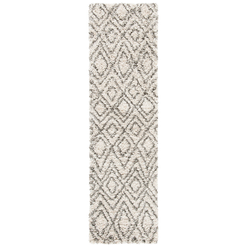 Adessa Shag Performance Geometric Rug, Runner 2'3" x 8'
