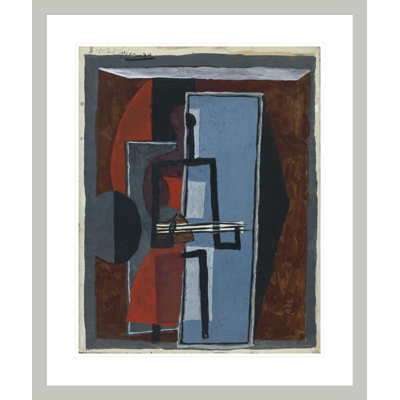 The Banjo Player by Pablo Picasso - Framed Giclee Print