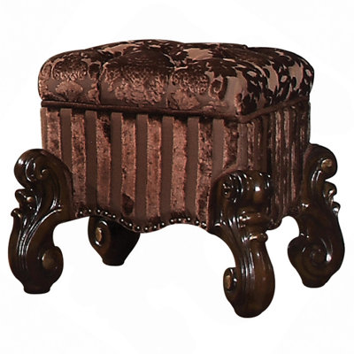 Tabouret de coiffeuse avec garniture cloutée