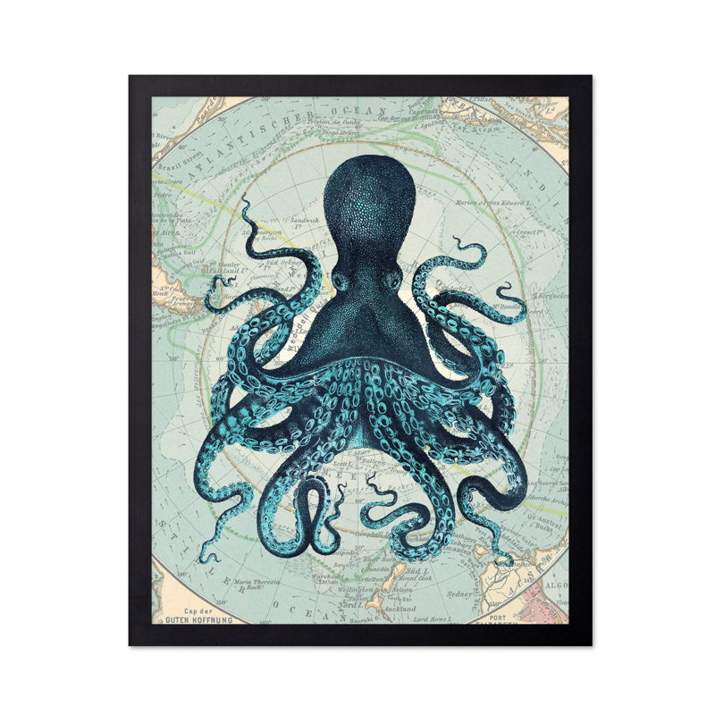 Pieuvre Kraken, Unframed, Affiche, H 16 po x l 20 po