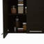 Armoire murale H 24 po, quatre portes, avec deux tablettes internes, plaque interne et rangement en verre-1350286332