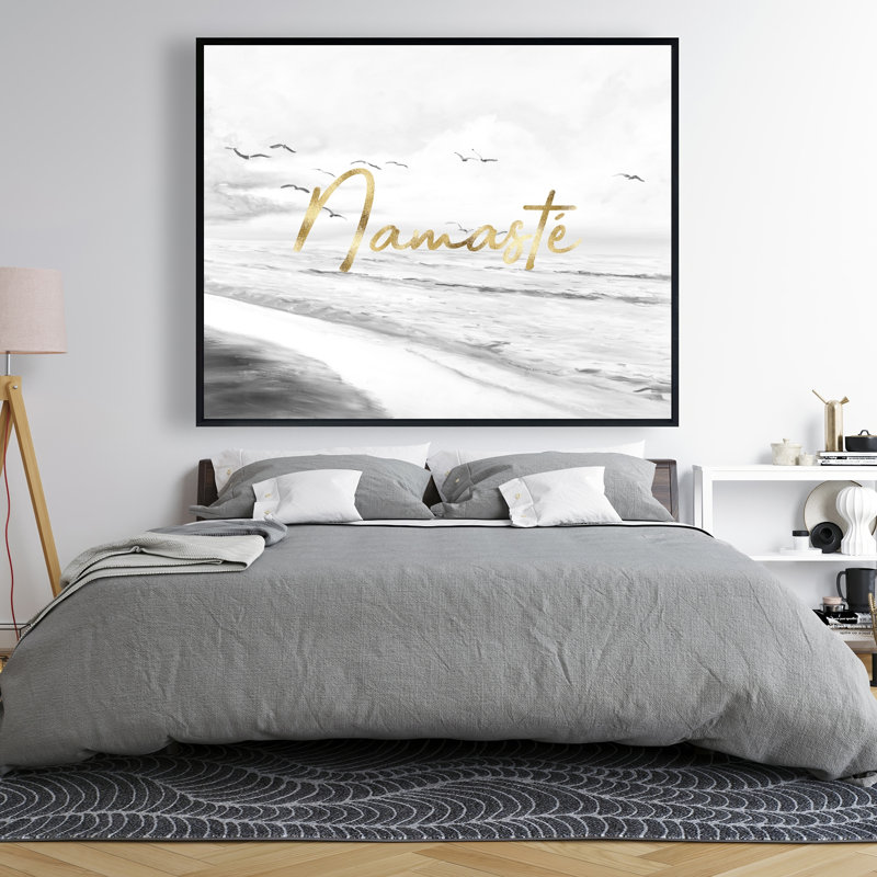 Namaste - Toile de citations pour la décoration de chambre à coucher