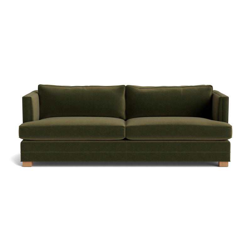 Keaton No Nail 84 Sofa, Performance Velvet - Balsam, Natural