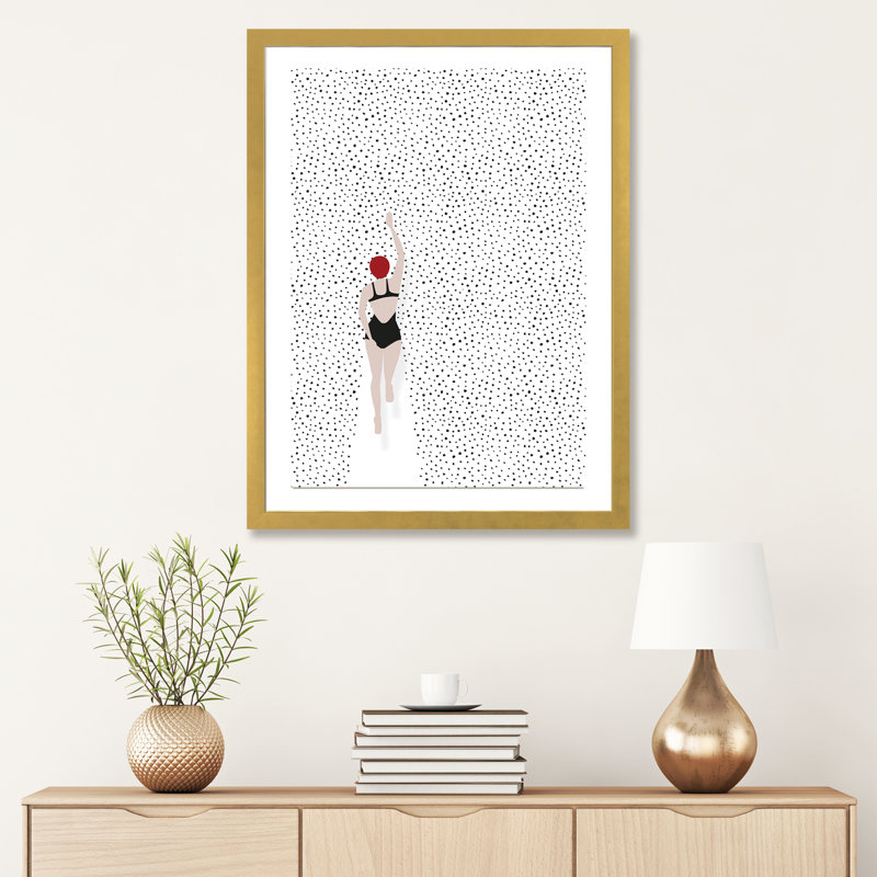 « nageing points » par amy & kurt berlin-print, H 24 po x l 16 po x P 1 po, Papier encadré doré