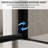 36-37.4" W x 72" H Frameless Shower Door, Pivot Shower Glass Doors with 1/4" (6mm) Clear SGCC Tempered Glass, Matte Black Swing Shower door Out of Plumb Adjustability-122656090