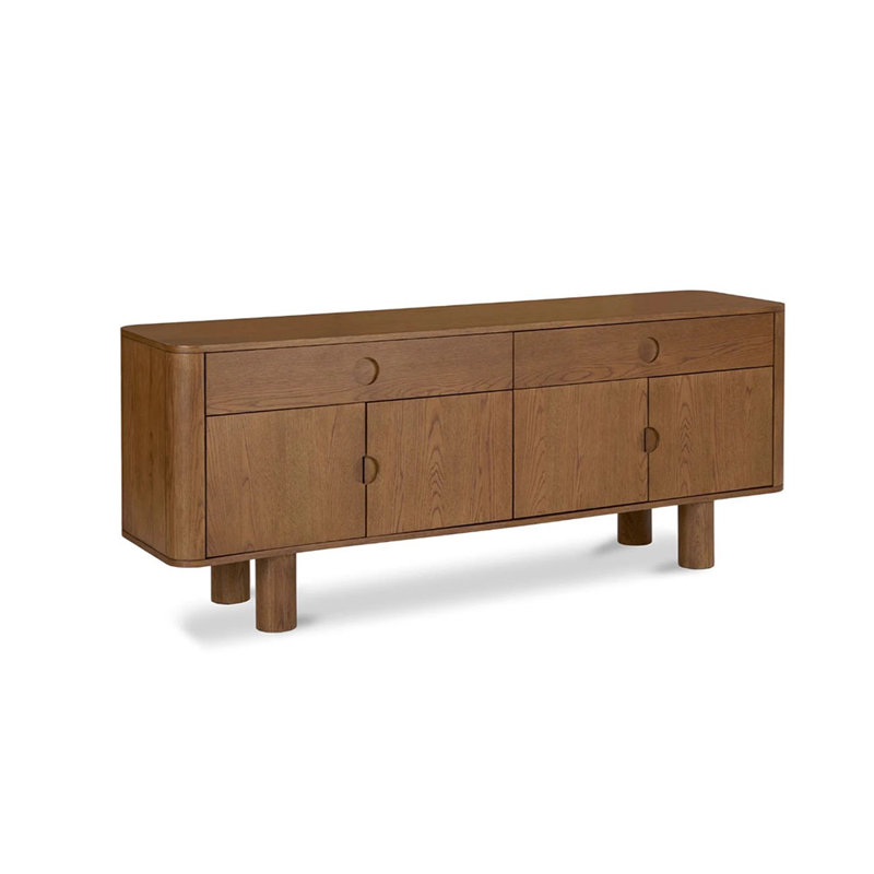 Buffet en chêne français rétro, Brun