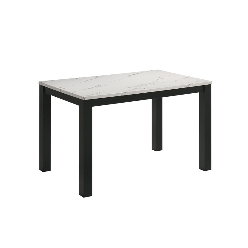 Table de salle à manger Resia, Blanc