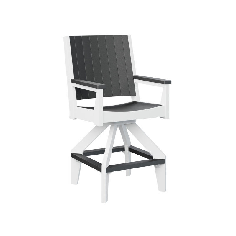 Chaise de bar Berlin, 25.5", Noir