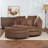 Slipcovered Barrel Chair With Ottoman-1747599936