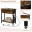 Khenifra End Table with Built-In Outlets-47729840