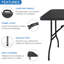 Table pliante portative en plastique de 6 pi avec poignée de transport-106846098