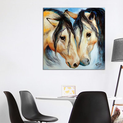 Buckskin Friends by Marcia Baldwin - Wrapped Canvas Print