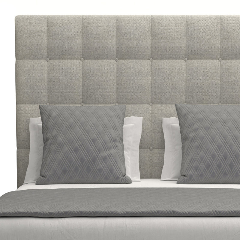 Dezyah Upholstered Standard Bed, Grey Revolution®, Queen