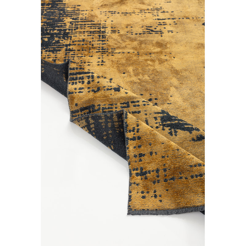 Tapis jaune / noir Rapture, Rectangle 7 pi 10 po x 9 pi 10 po