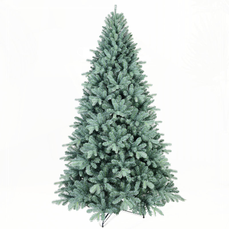 Arbre de Noël 6 pi PE / PVC bleu-vert, H 6 pi