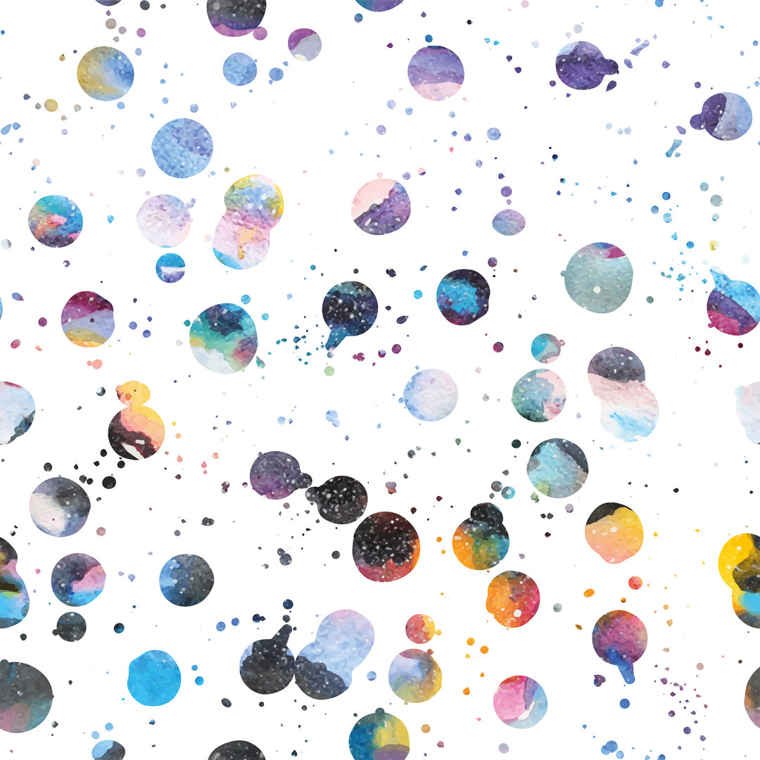 Viaan Peel & Stick Polka Dots Tile Ivy Bronx 