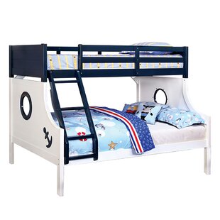 Nautia Twin/Full Bunk Bed - White and Blue