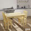 Gardner Pine Unfinished Solid Wood Dining Table-822430518-822430523