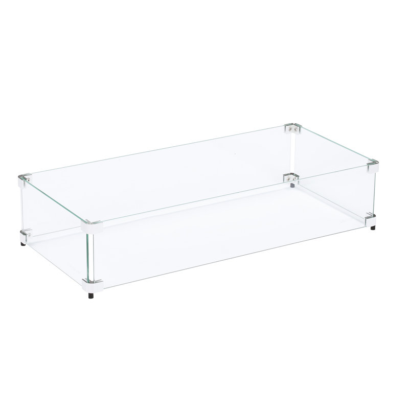 Pare-vent rectangulaire pour foyer , L 29 po x P 13 po x H 6 po
