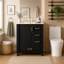 Freestanding Standard Single Vanity Bathroom Vanity With Ceramic Top