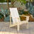 Brently Modern Wood Adirondack Chair Preassembled Back And Seat