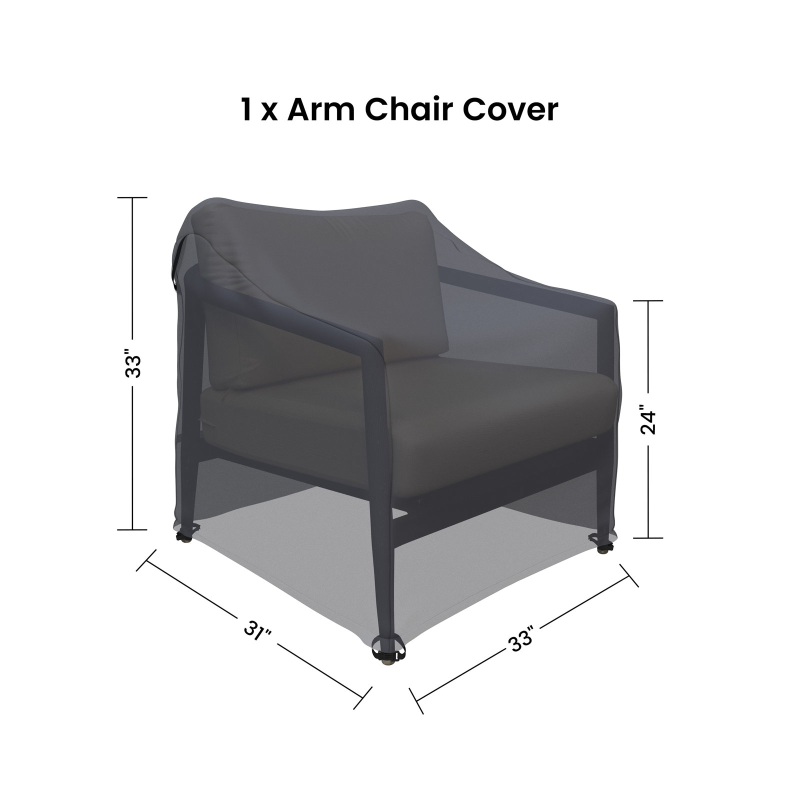 Outdoor Patio Armchair Cover
