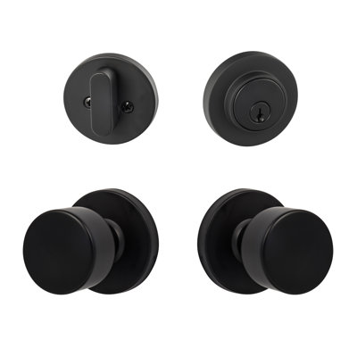 Bergen Round Passage Knobset with Modern Deadbolt