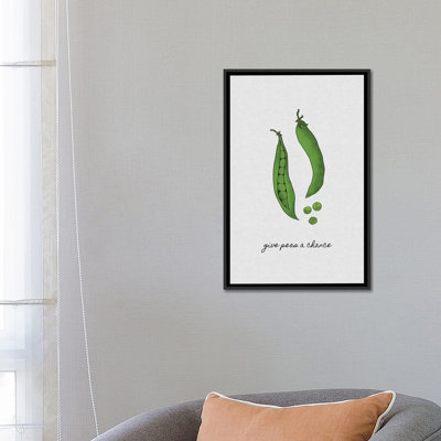 «Offrir une pois», impression sur toile