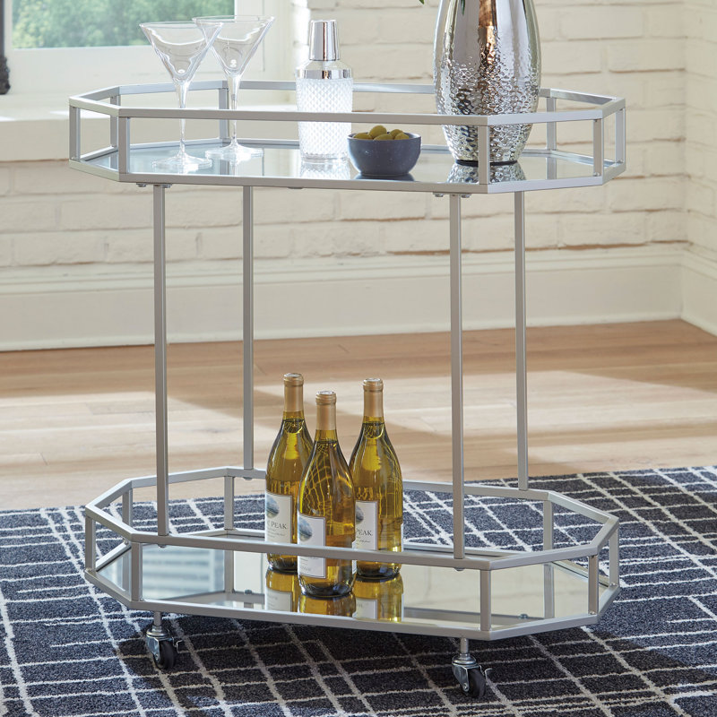 Westphalia Bar Cart, Silver