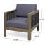 Chaise de patio avec coussins Laila-475359850