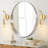 1 - Light Gold LED Crystal Swing Arm Sconce
