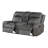 2-piece Upholstered Reclining Sofa Set Grey
